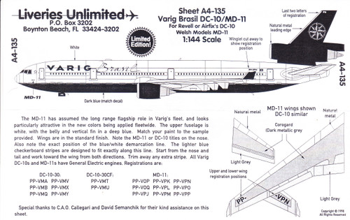 Decals By Aircraft - MCDONNELL-DOUGLAS - MD-11 - Page 1