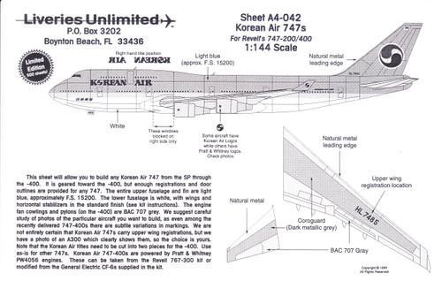 Decals By Aircraft - BOEING - 747 - Page 4 - JoyDecals.com