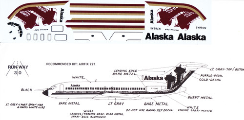 Decals By Aircraft - BOEING - 727 - Page 6 - JoyDecals.com