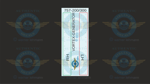 1/144 Scale 3D Decal 757-200/300 Vortex Generator