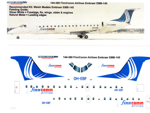 1/144 Scale Decal FinnComm EMB-145
