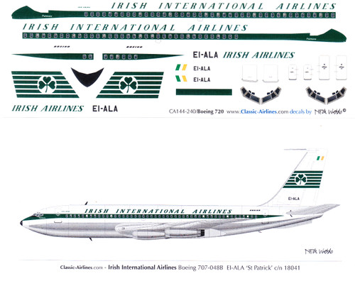 1/144 Scale Decal Aer Lingus B-720