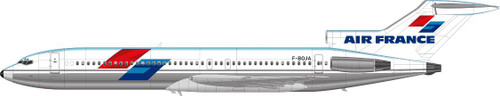 1/144 Scale Decal Air France 727-200 Excoffon