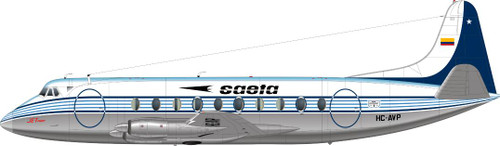 1/144 Scale Decal Saeta Viscount 700 Delivery