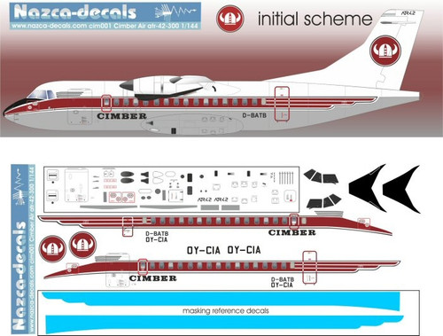 1/144 Scale Decal Cimber ATR-42