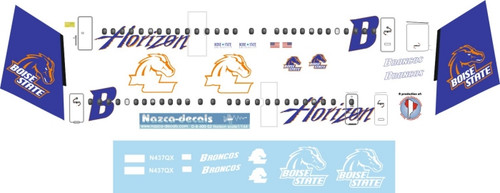 1/144 Scale Decal Horizon Dash 8-400 Boise State Broncos