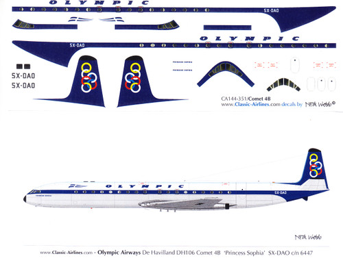 1/144 Scale Decal Olympic Comet 4B