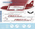 1/144 Scale Decal Faucett Peru L-1011 RED & WHITE