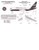 1/144 Scale Decal Presidential 737-200