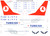 1/144 Scale Decal Turkish 737-800