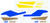 1/144 Scale Decal Air West 727-100 BLUE / GOLD