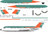 1/144 Scale Decal Bahamas Airways BAC-111