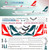 1/144 Scale Decal Cathay Pacific / Cathay Dragon A-321 NEO 2 Liveries