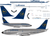 1/144 Scale Decal Lufthansa 737-200 Experimental