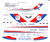 1/144 Scale Decal Dan Air London 727-100