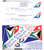 1/144 Scale Decal South African Airways 747