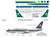 1/144 Scale Decal Saudia 737-200