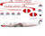 1/144 Scale Decal California Hawaiian Super Connie