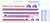 1/144 Scale Decal American 707 / 720B / 727 / 737 / 757