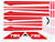 1/144 Scale Decal TWA 727-100 / 200