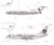 1/144 Scale Decal Sabena 737-200 / 727-100 / Caravelle