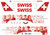 1/144 Scale Decal Swissair 777-300ER Faces of Swiss