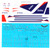 1/144 Scale Decal Delta Air Lines 757-232