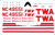 1/72 Scale Decal TWA DC-3