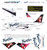 1/144 Scale Decal Frontier 737-200 Mountain Lions