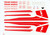 1/144 Scale Decal TWA 707