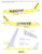 1/144 Scale Decal Spirit Air A-319 2014
