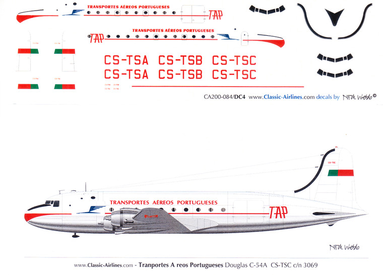 1/200 Scale Decal TAP DC-4