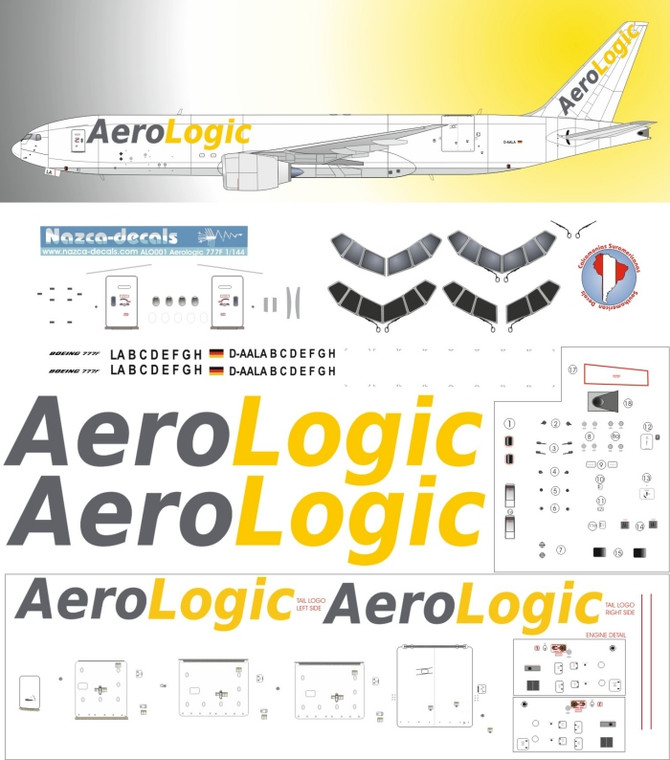 1/144 Scale Decal Aerologic 777F