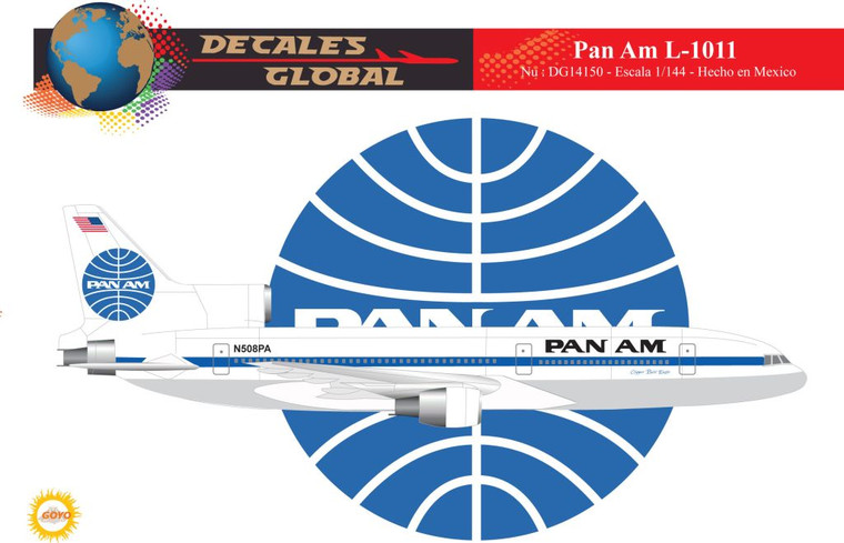 1/144 Scale Decal Pan American L-1011
