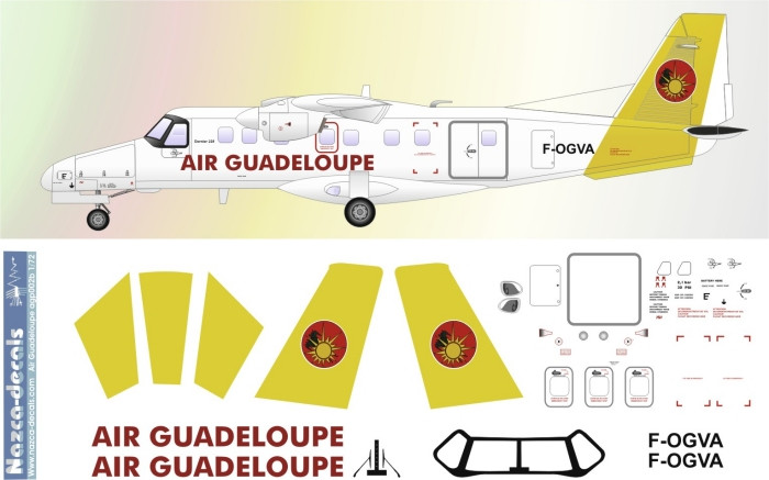 1/72 Scale Decal Air Guadeloupe DO-228