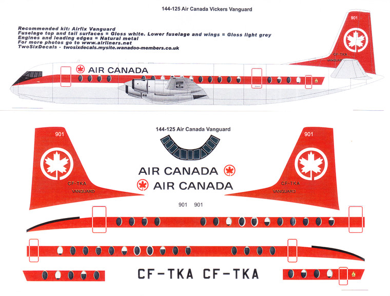 144-125 Air Canada Vickers Vanguard