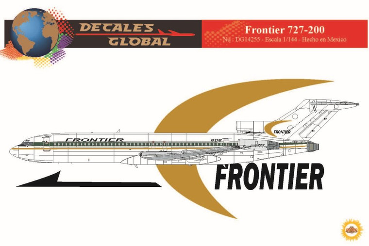 1/144 Scale Decal Frontier 727-200