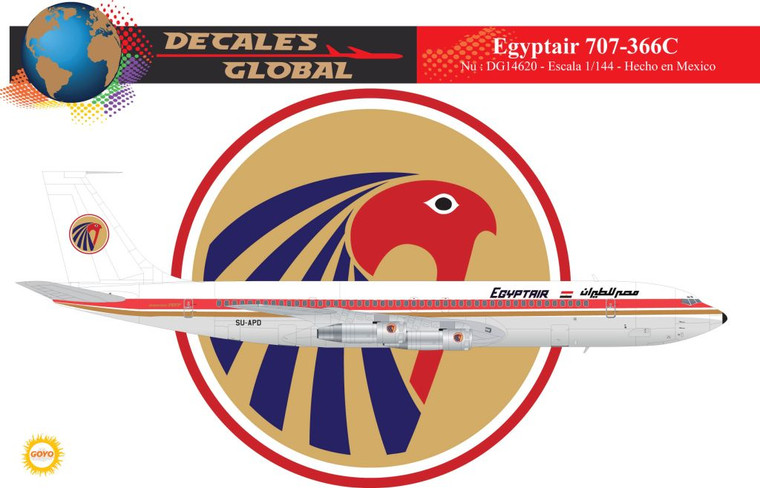 1/144 Scale Decal EgyptAir 707-366C