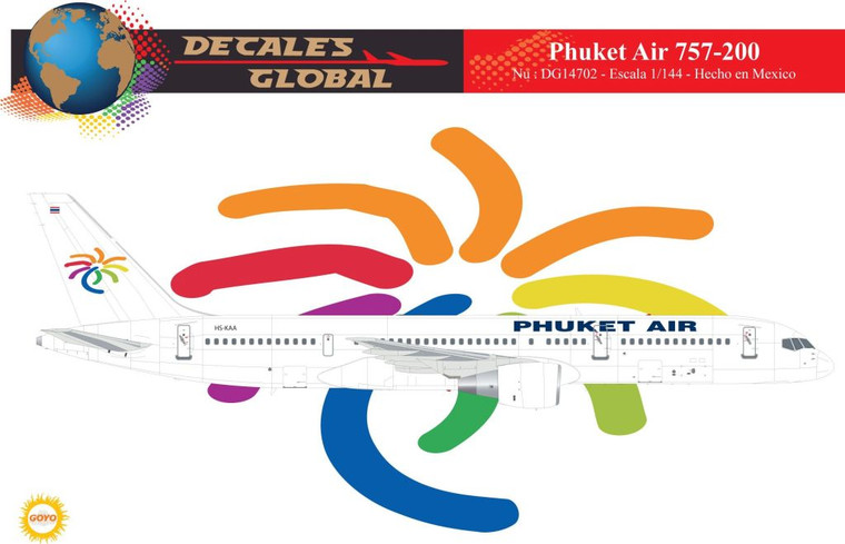 1/144 Scale Decal Phuket 757-200
