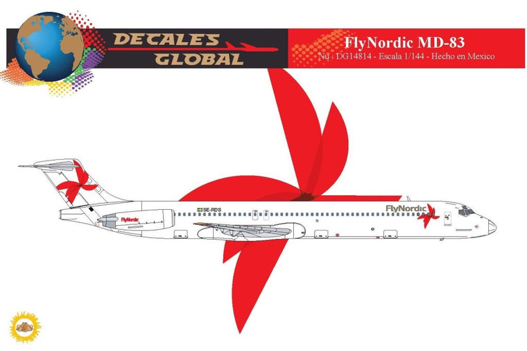 1/144 Scale Decal FlyNordic MD-83