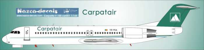 1/144 Scale Decal Carpatair F-100 with optional white logos and detail update