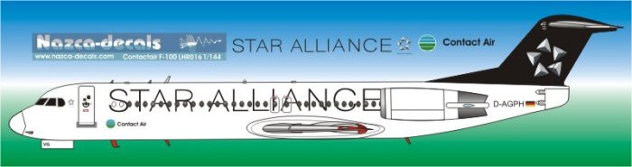 1/144 Scale Decal Contact Air F-100 Star Alliance