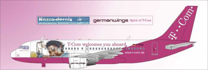 1/144 Scale Decal Germanwings Spirit of T.Com A-319
