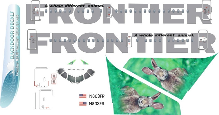 1/144 Scale Decal Frontier A-318 Rabbit