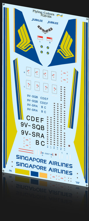 1/200 Scale Decal Singapore 777