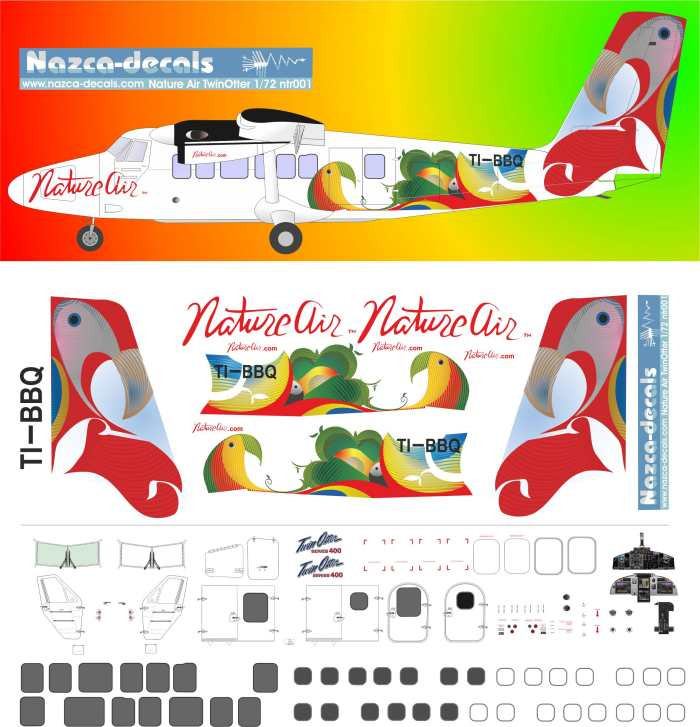 1/72 Scale Decal Nature Air Twinotter DHC-6