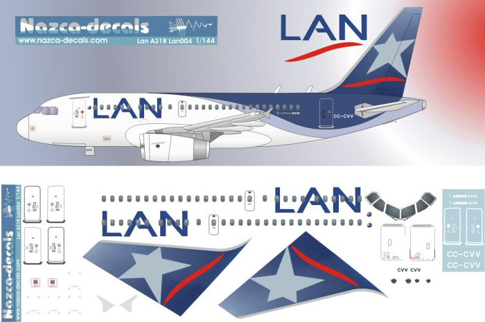 1/144 Scale Decal LAN A-318