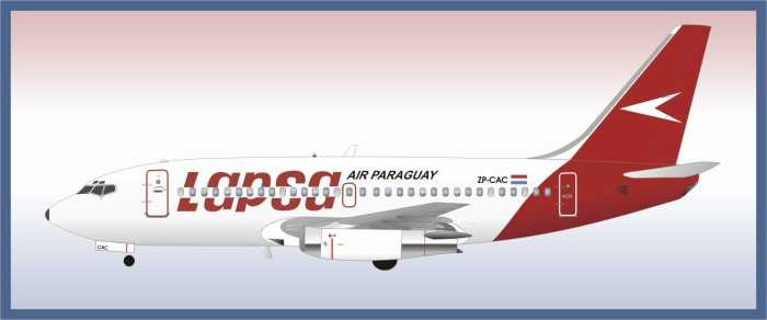 1/144 Scale Decal Lapsa 737-200