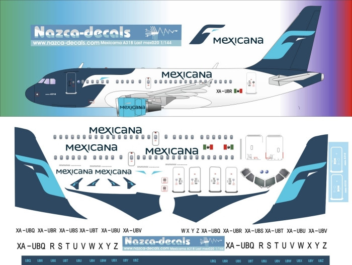 1/144 Scale Decal Mexicana A-318