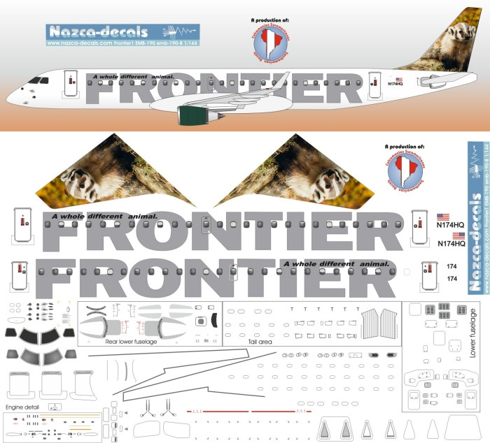 1/144 Scale Decal Frontier Emberair 190